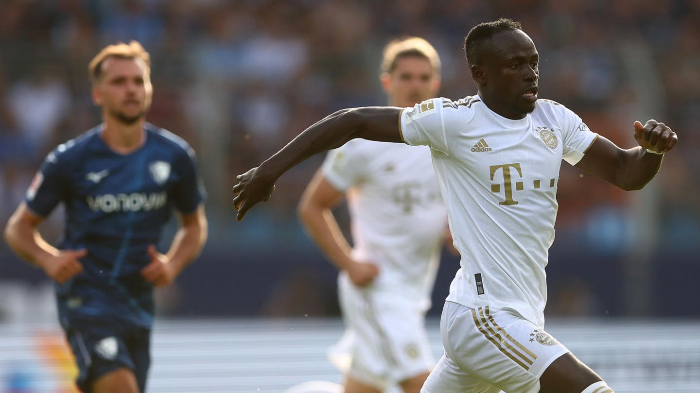 Sadio Mané im Einsatz für seinen neuen Klub, den FC Bayern