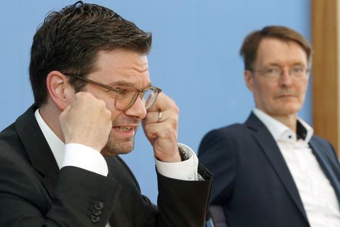 Marco Buschmann und Karl Lauterbach