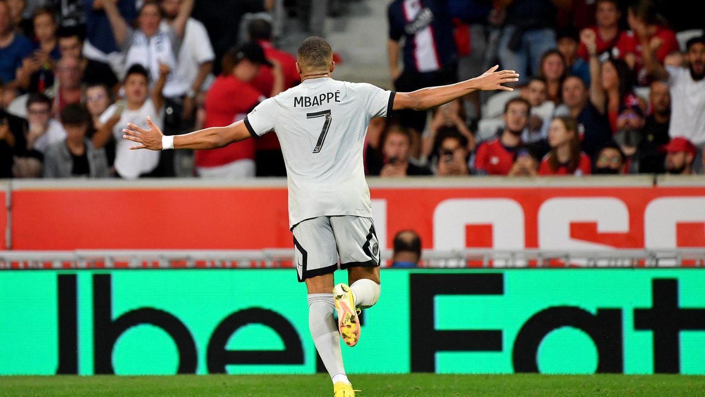 Kylian Mbappé trifft gegen Lille zur frühen Führung