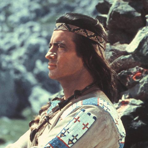 Lex Barker und Pierre Brice in einer "Winnetou"-Verfilmung