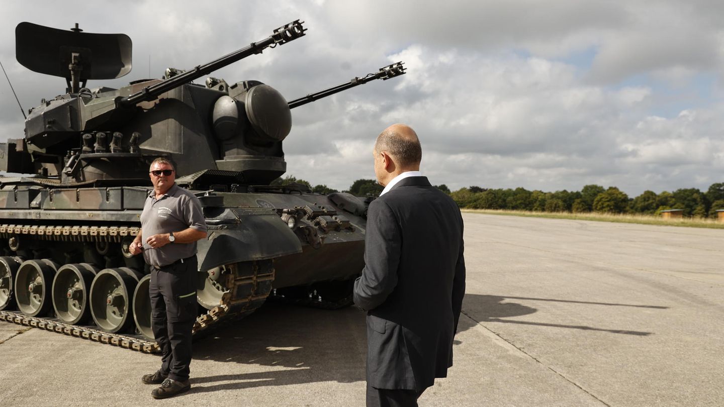 Olaf Scholz und der Gepard