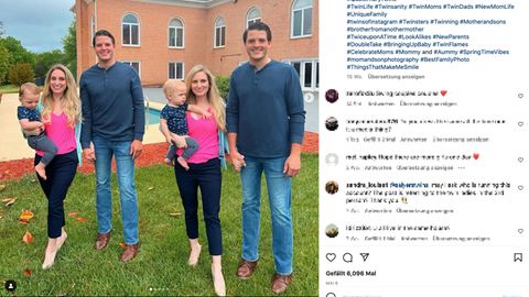 Ein Foto der ungewöhnlichen Familie auf Instagram