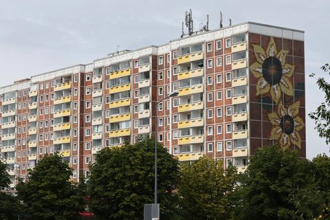 Rostock Lichtenhagen Sonnenblumenhaus
