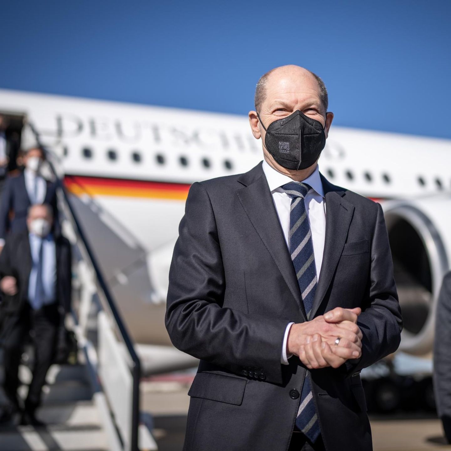 Nach Bildern von Scholz und Habeck: Kritik an Maskenpflicht im