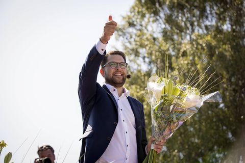 Jimmie Åkesson, Chef und Spitzenkandidat der Schwedendemokraten
