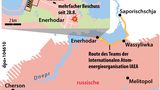 Atomkraftwerk Saporischschja und Umland