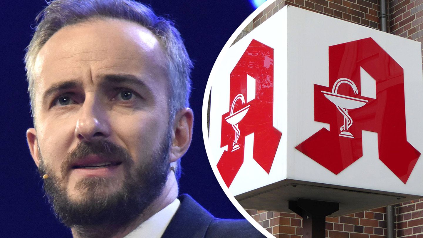 Jan Böhmermann und das umstrittene Apotheken-Logo: Weil es aus der Nazizeit stammt, würde es der TV-Moderator gerne abschaffen.