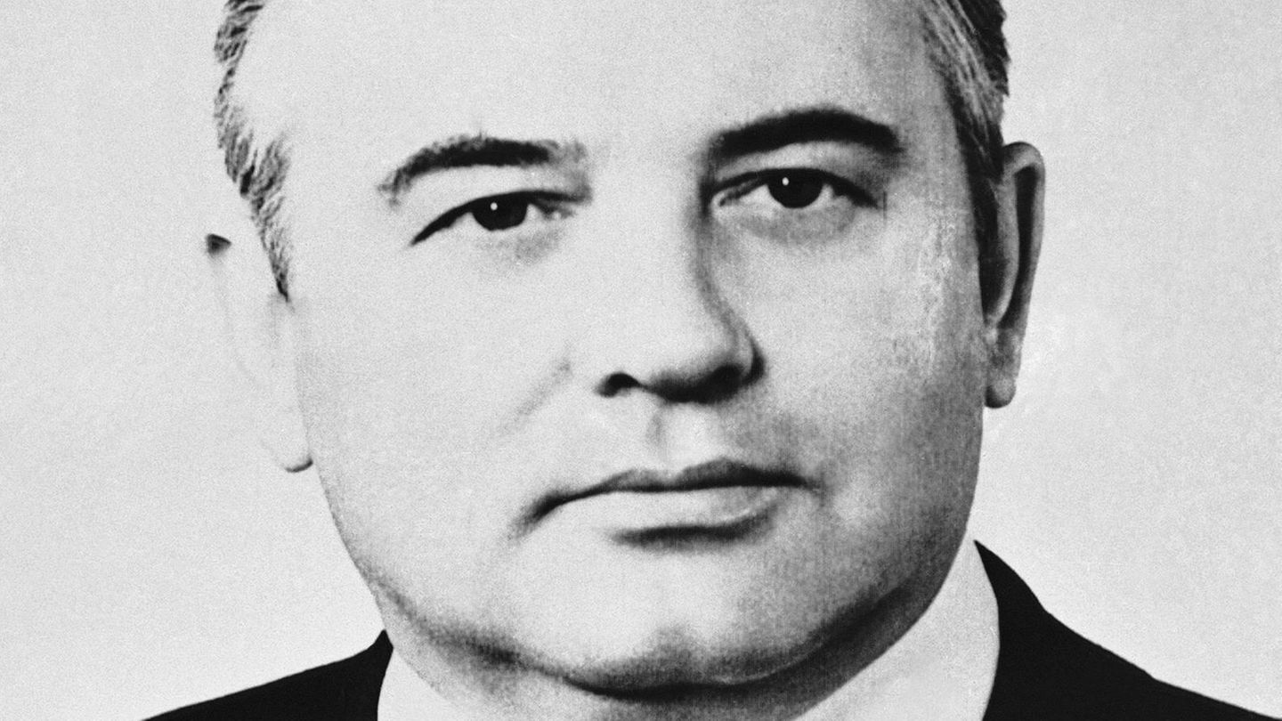 Michail Gorbatschow, Mitglied der Kommunistischen Partei der Sowjetunion,  posiert am 21. Oktober 1980 für ein Foto