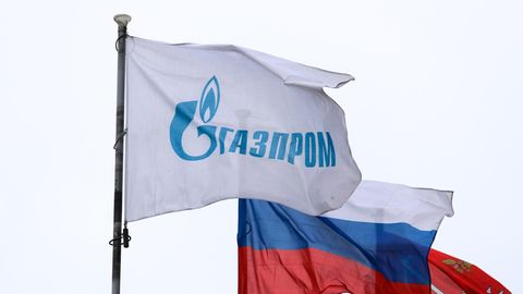 Flagge von Gazprom