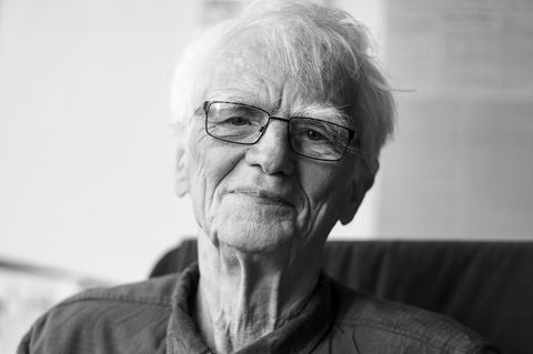 Hans-Christian Ströbele (Bündnis 90/Die Grünen), aufgenommen bei einem DPA-Interview im Jahr 2019