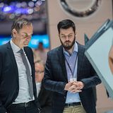 Mate Rimac mit dem neuen VW-Chef Oliver Blume