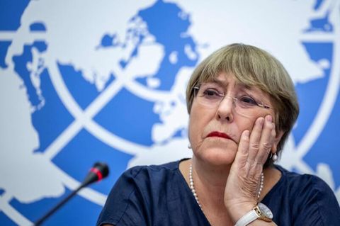 UN-Hochkommissarin für Menschenrechte, Michelle Bachelet, übt massive Kritik an China