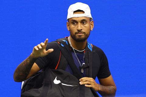 Der australische Tennisprofi Nick Kyrgios haderte mit den Umständen im Louis-Armstrong-Stadion