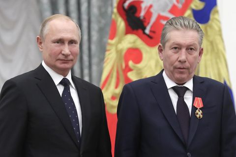 Maganow von Lukoil mit Putin