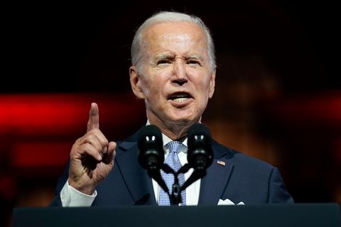 Joe Biden hält eine Rede in Philadelphia