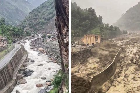 Flut in Pakistan: Vorher-Nachher-Video zeigt Ausmaß der Katastrophe