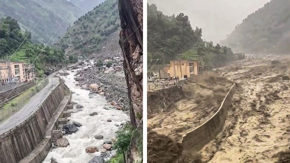Flut in Pakistan: Vorher-Nachher-Video zeigt Ausmaß der Katastrophe