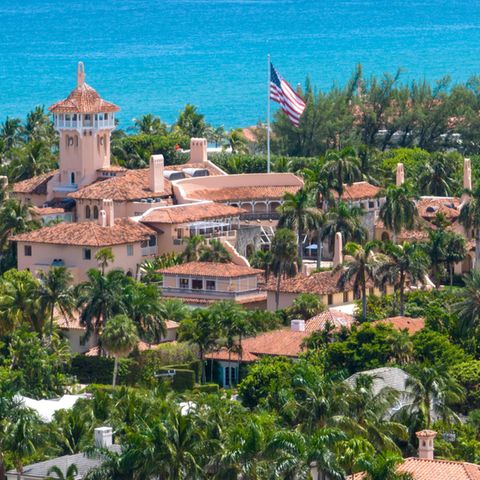 Luftaufnahme von Donald Trumps Anwesen Mar-a-Lago