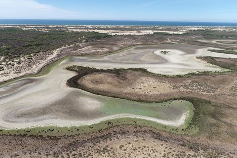 Lagune Santa Olalla in Südspanien vollkommen trocknen