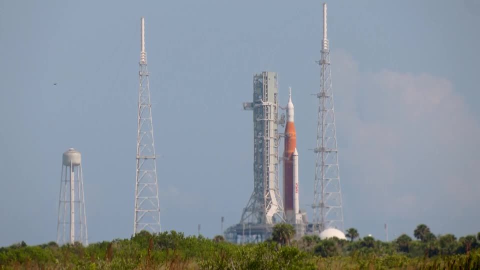 Video: Gute Wetterbedingungen in Cape Canaveral für Mondflug erwartet Video: Gute Wetterbedingungen in Cape Canaveral für Mondflug erwartet