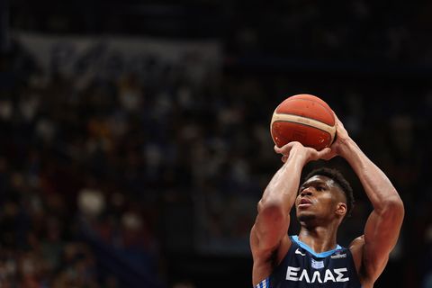 Giannis Antetokounmpo beim Auftaktmatch der Basketball-EM