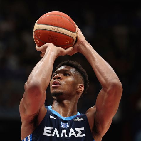 Giannis Antetokounmpo beim Auftaktmatch der Basketball-EM