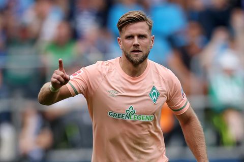 Werder Bremens Niclas Füllkrug bejubelt einen Treffer gegen den VfL Bochum