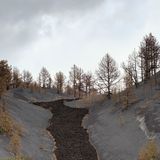 Lavafluss in den Bergen