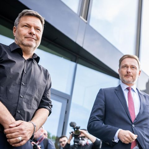 Bundeswirtschaftsminister Robert Habeck (Bündnis 90/Die Grünen) und Bundesfinanzminister Christian Lindner (FDP)