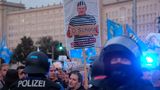 Polizeibeamte bei der Demonstration