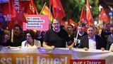 Prominente Linke beim Protestzug