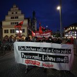 Deomplakat der Linken