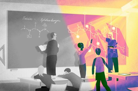 Illustration digitale Schule