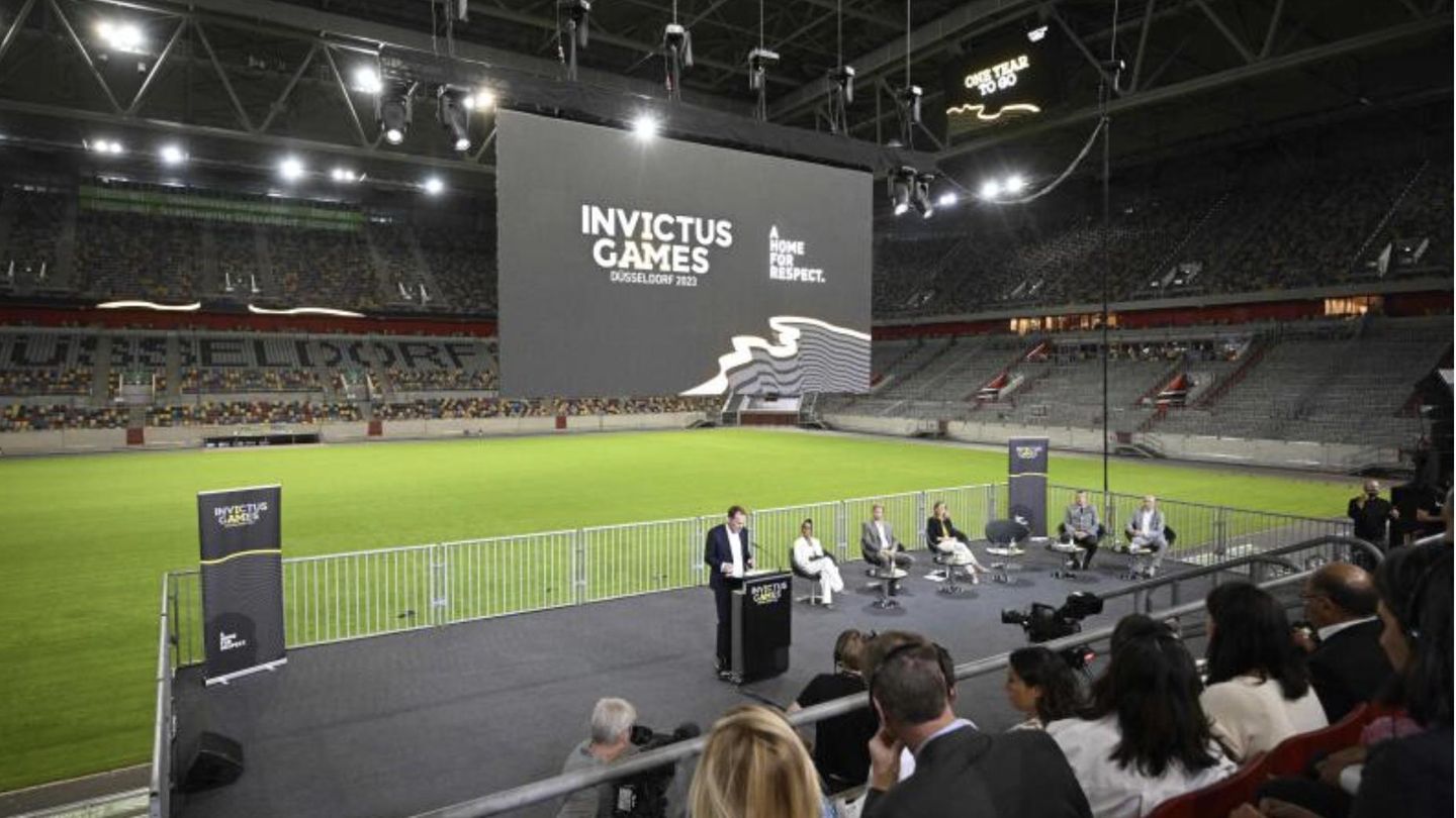 Prinz Harry im Stadion