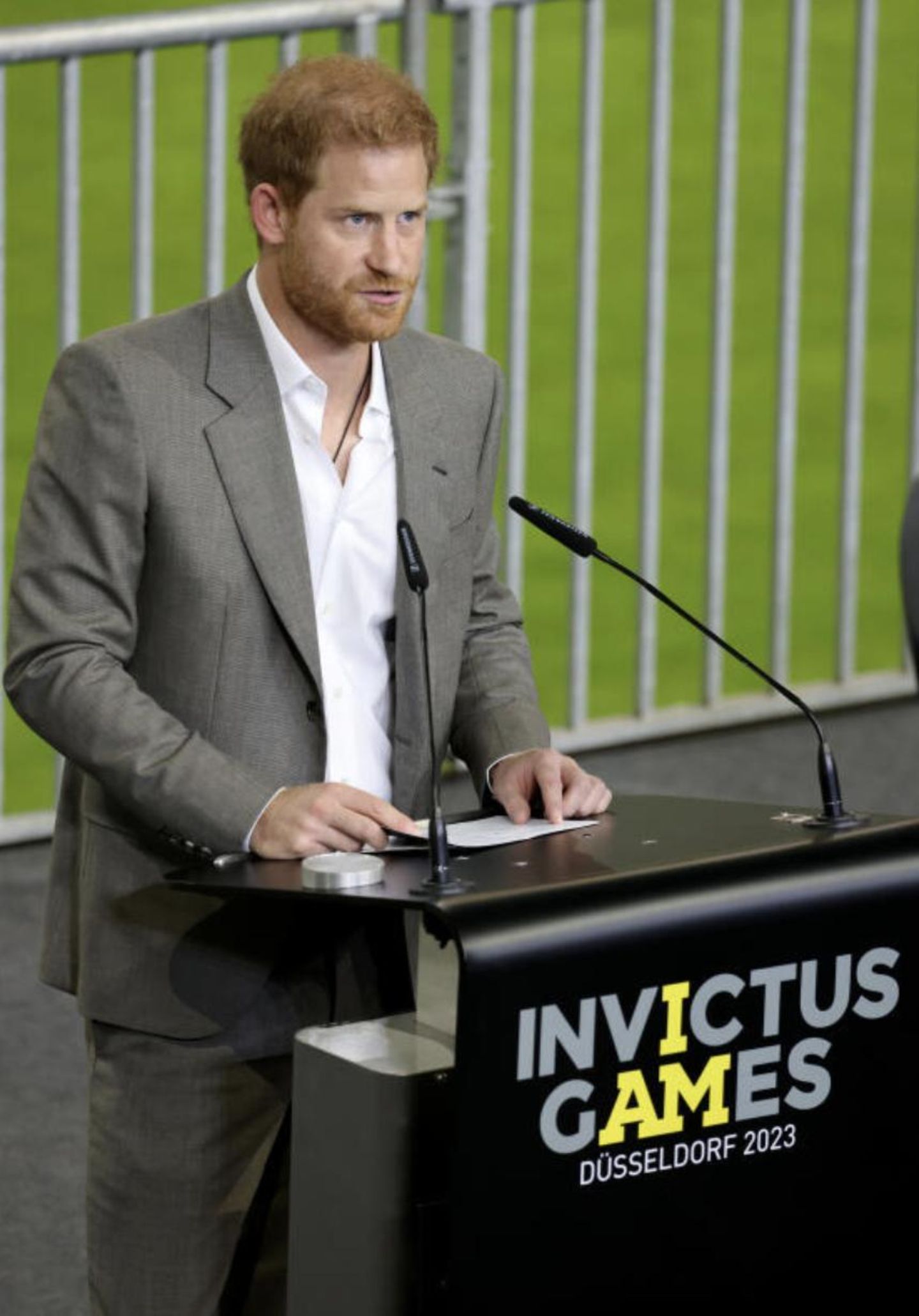 Harry hält eine Rede