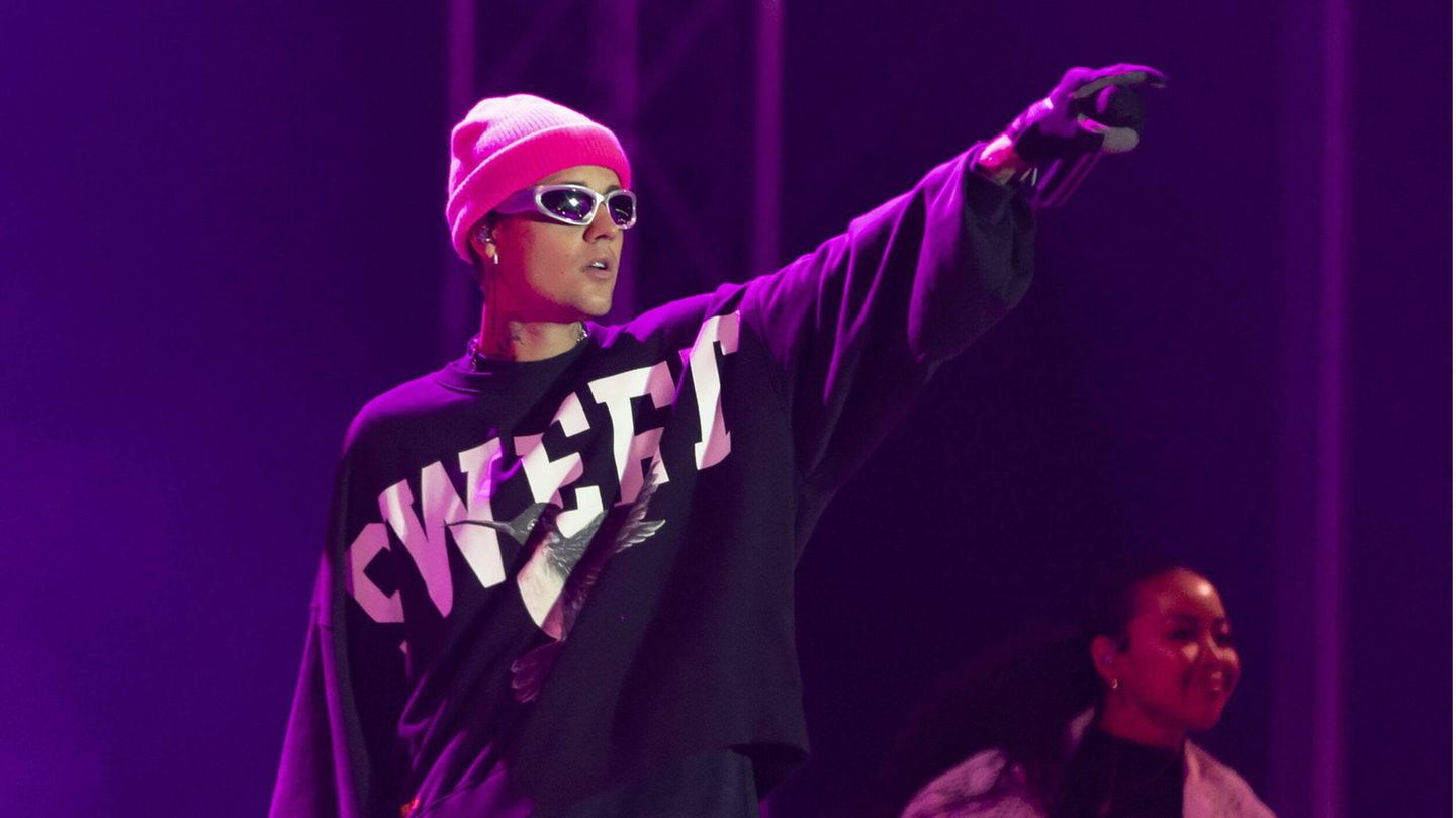 Justin Bieber auf der Bühne