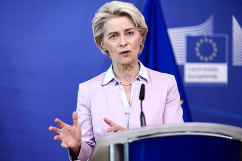EU-Kommissionspräsidentin Ursula von der Leyen am Mittwoch in Brüssel