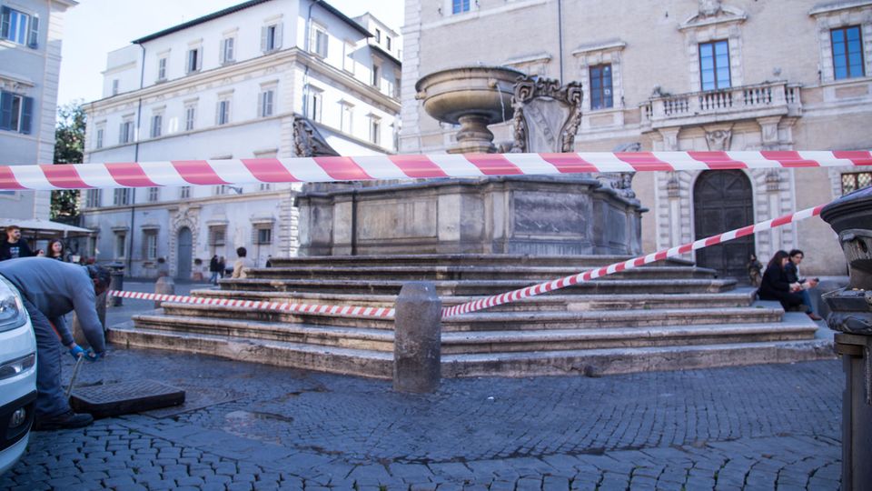 Ein Brunnen in Rom