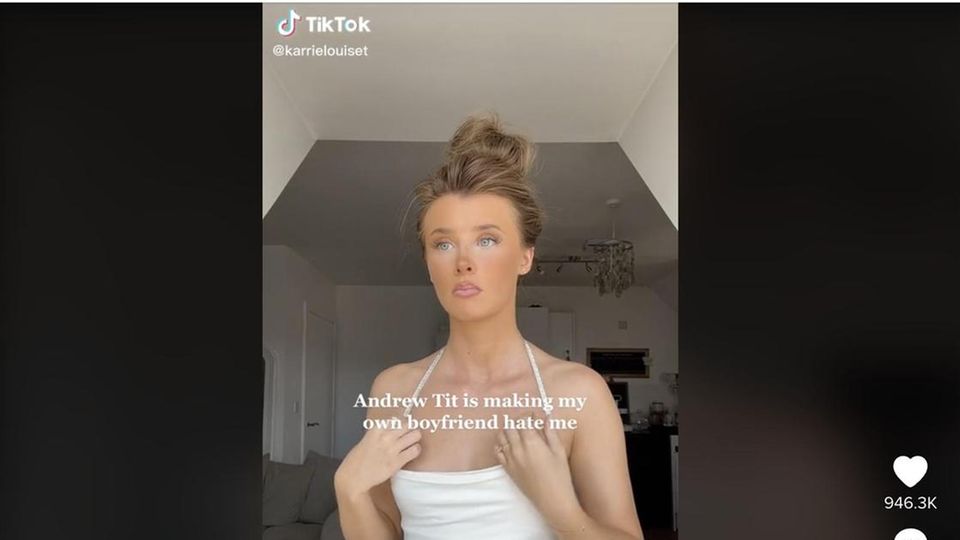 TikTok-Nutzerin kritisiert Andrew Tate Auf TikTok geht ihr Video viral: Andrew Tate habe ihren Freund dazu gebracht, sie zu hassen.