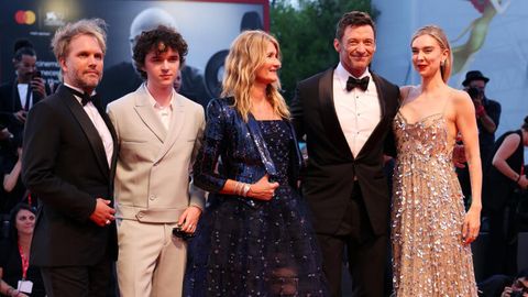 Florian Zeller, Zen McGrath, Laura Dern, Hugh Jackman and Vanessa Kirby bei der Premiere von "The Son" in Venedig