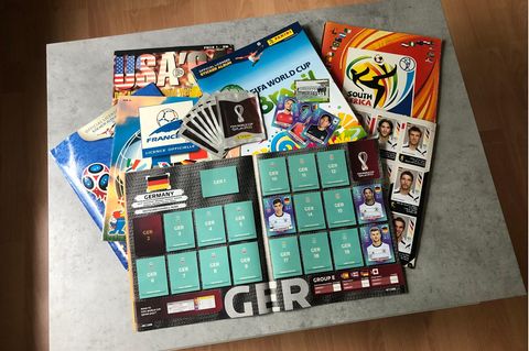 Panini Sticker 2022: Panini-Sammelalben von den Fußball-Weltmeisterschaften seit 1994