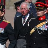 Charles auf dem Weg zur Beerdigung seines Vaters Prinz Philip.