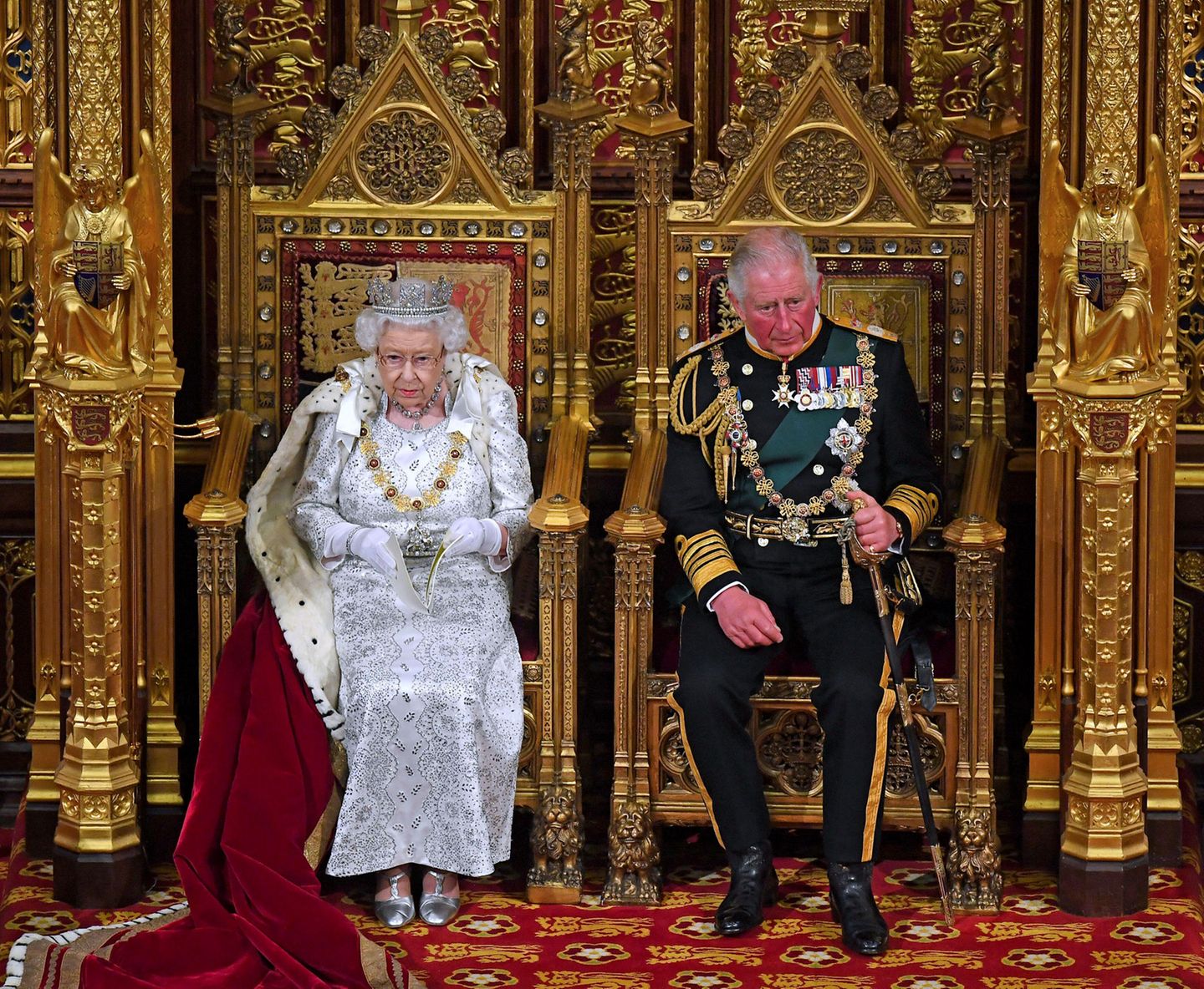 Queen Elizabeth II. und Charles