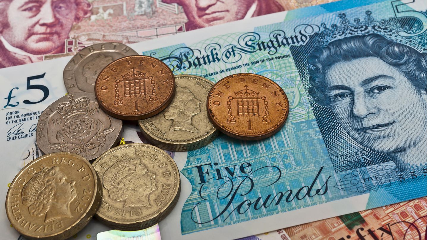 British banknotes and coins