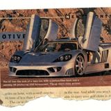 Offenbar ein S7-Fahrzeug mit 550 PS. Möglicherweise das Traumauto des Lesenden, der diesen Ausriss als Lesezeichen nutzte.