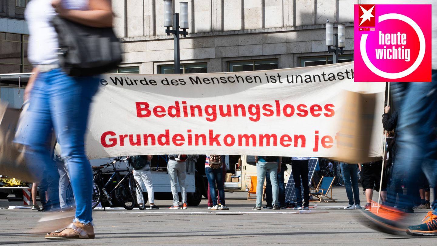 Demonstration für ein bedingungsloses Grundeinkommen