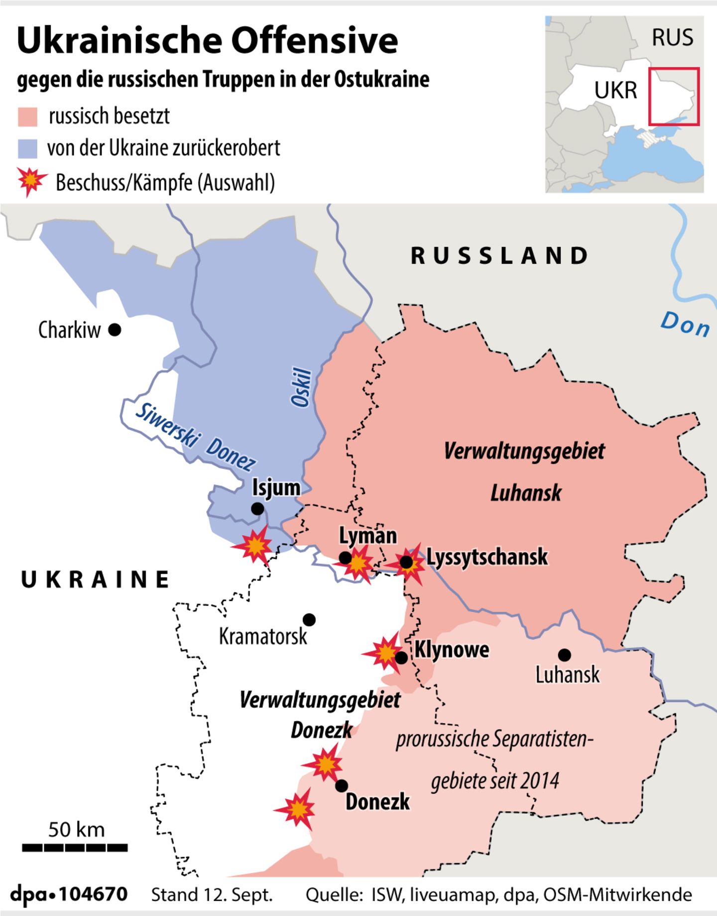 Ukraine: Karten Zu Russischen Angriffen, Flüchtenden, Truppen, Nato ...