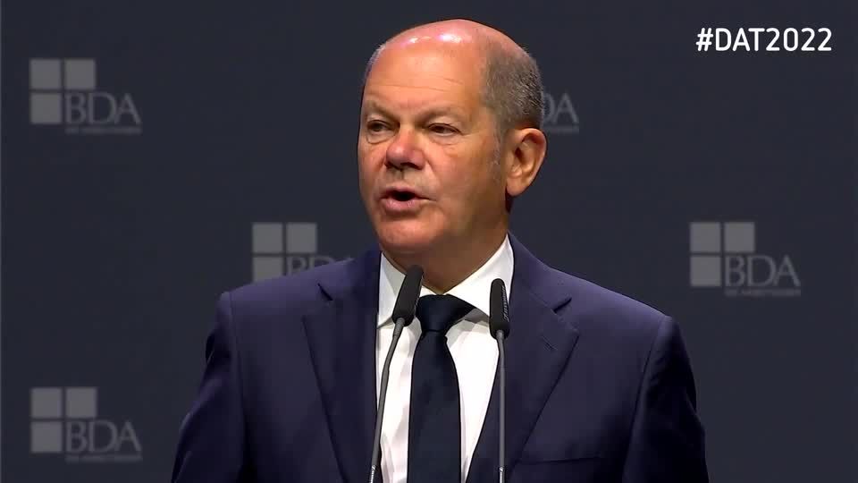 Video: Scholz dankt Wirtschaft für Solidarität mit Ukraine