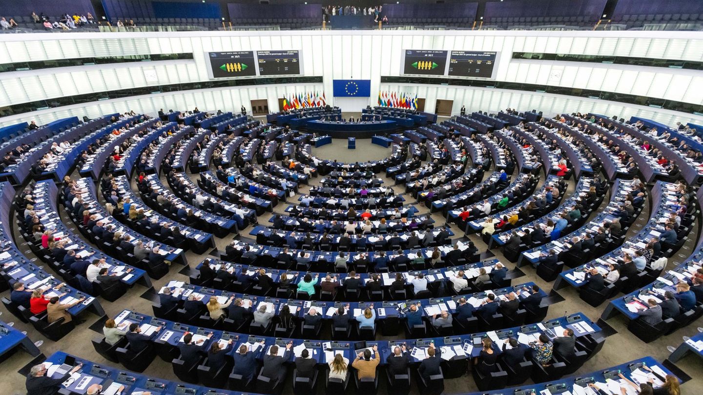 Plenarsaal des Europaparlaments in Straßburg