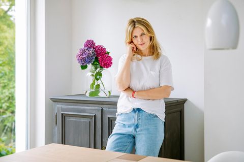 Miriam Lahnstein, 48, zu Hause in Düsseldorf